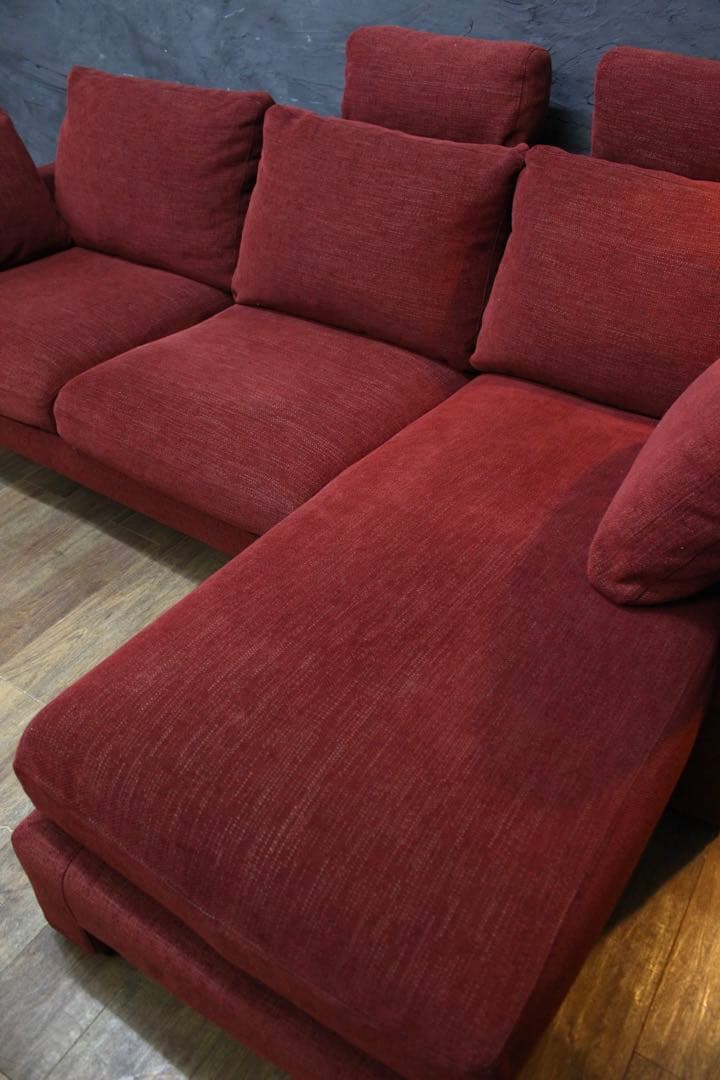 首都圏送無料〜大塚家具CUENT40万オールフェザー極楽コーナーカウチソファ