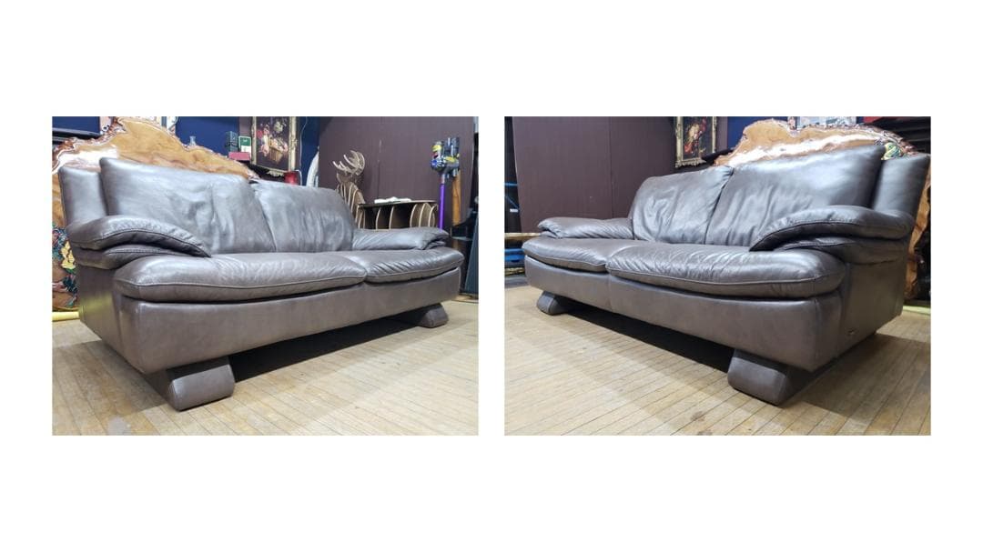 b3　NATUZZI EDITIONS　本革　トリプルソファ