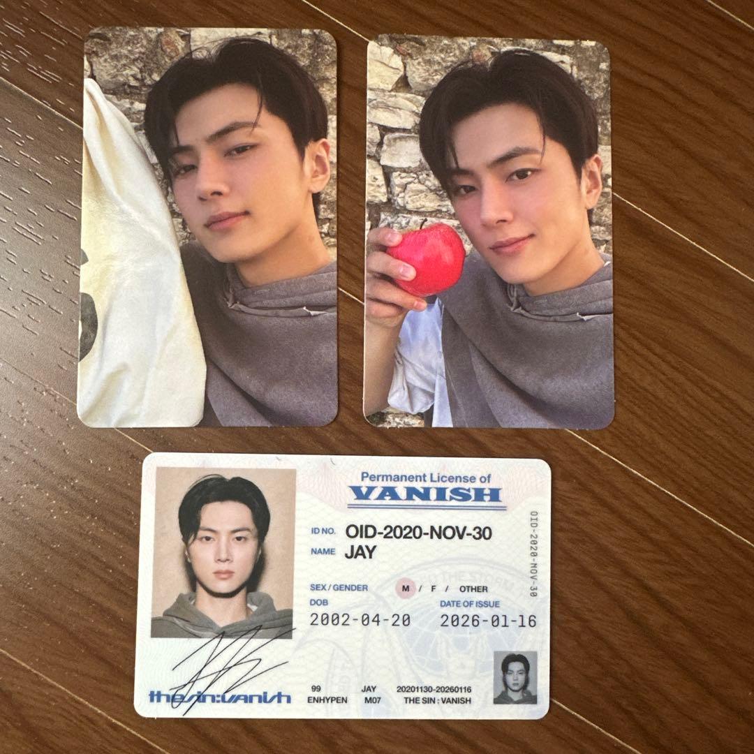 ENHYPEN ジェイ the sin vanish トレカ 3枚セット - メルカリ