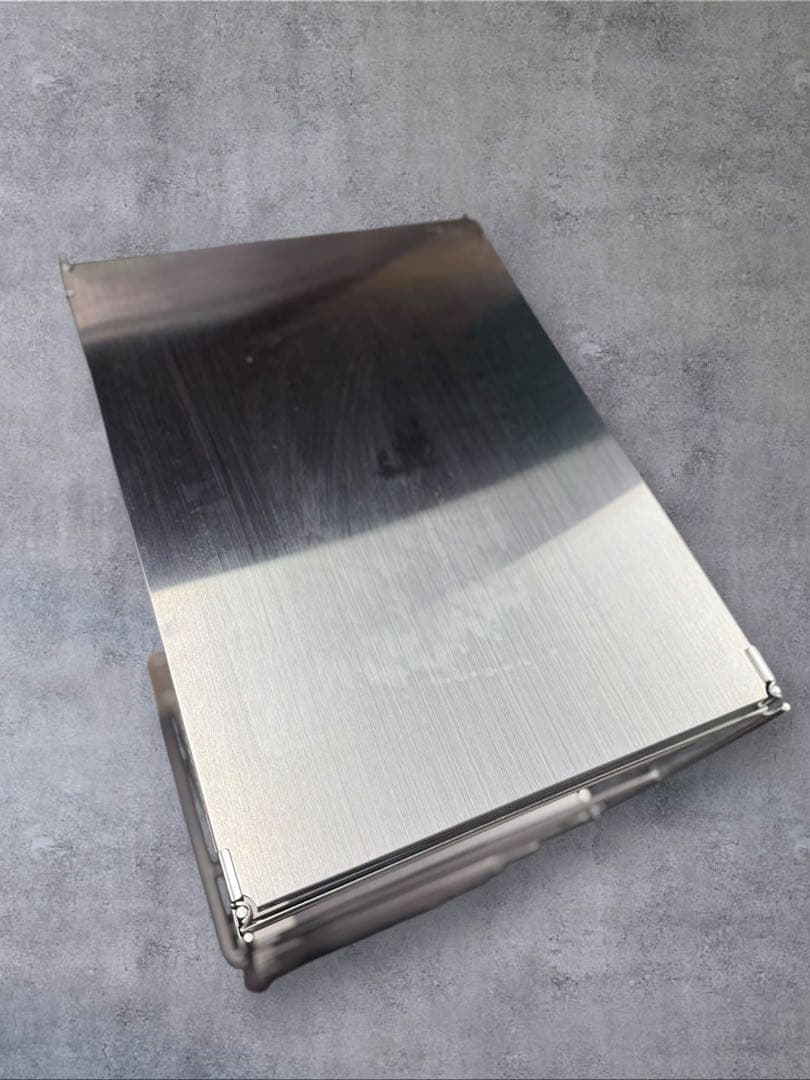 MUJI 無印良品 ステンレスユニットシェルフ4段 ステンレスバスケットx2