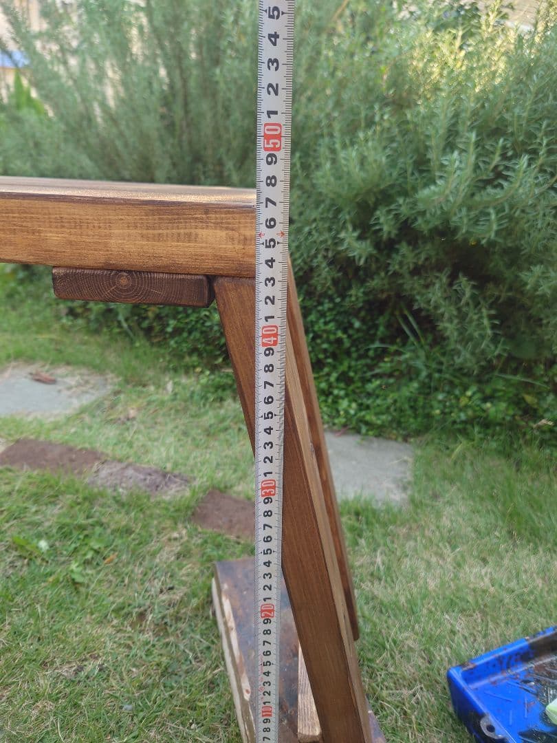 木製ベンチ 【天板サイズ約幅60cm奥行26.7cm】