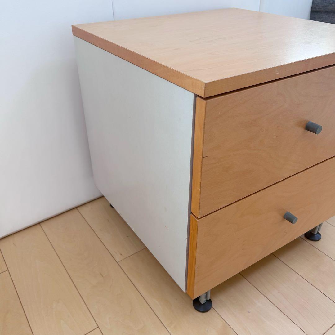 無印良品 木製チェスト 2段　廃盤　希少　ナイトテーブル　サイドボード