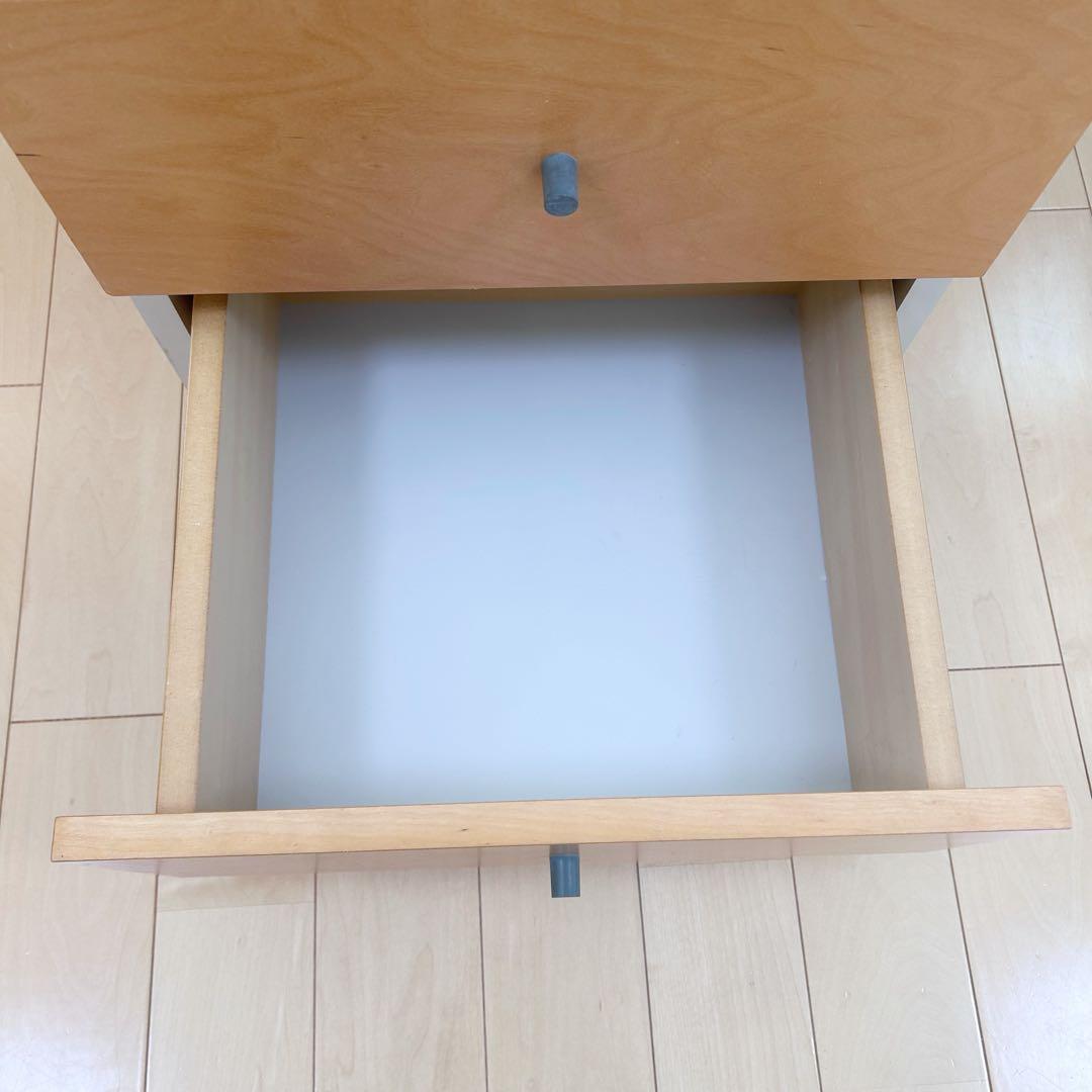 無印良品 木製チェスト 2段　廃盤　希少　ナイトテーブル　サイドボード