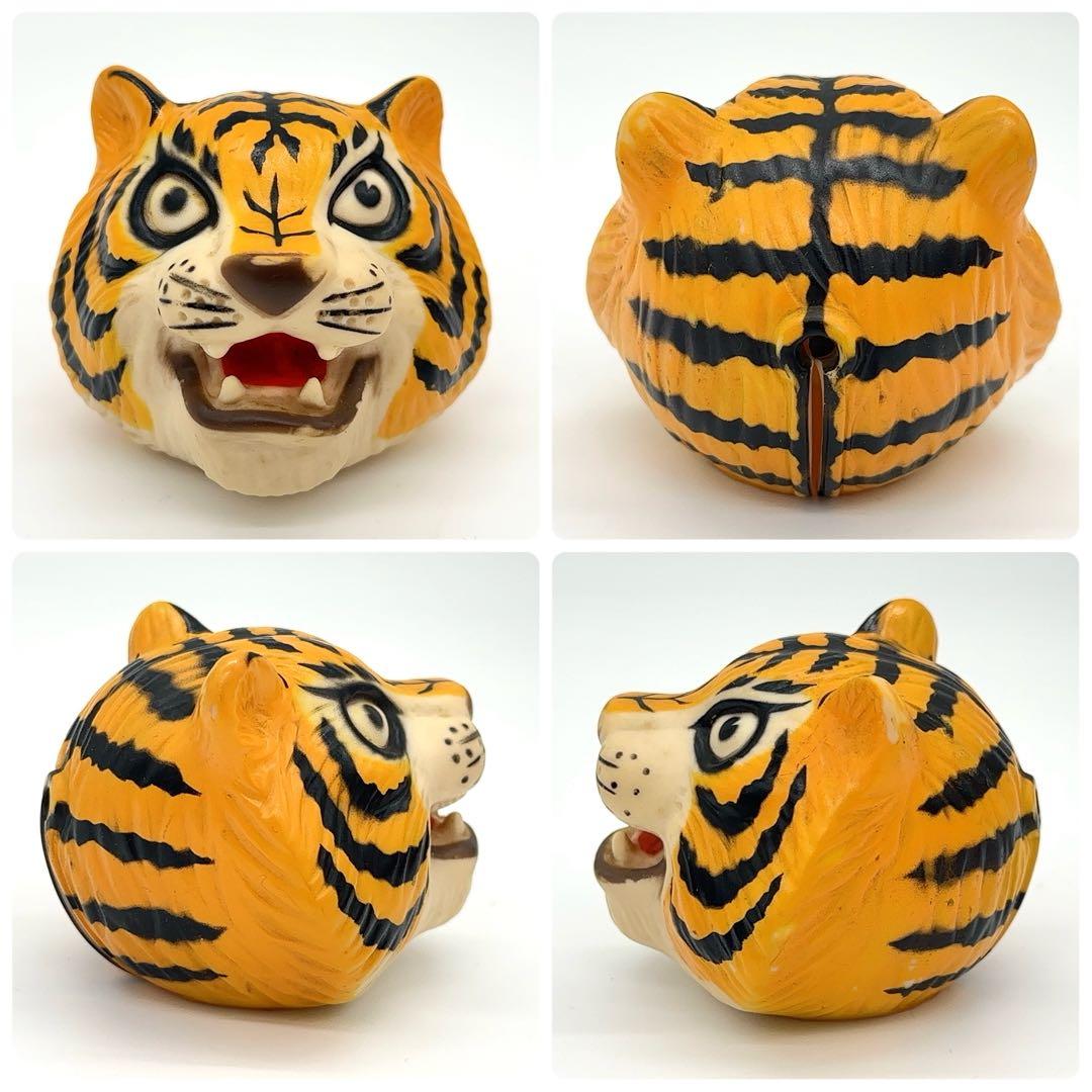 美品 中嶋製作所 タイガーマスク 面取れ スタンダードサイズ ソフビ