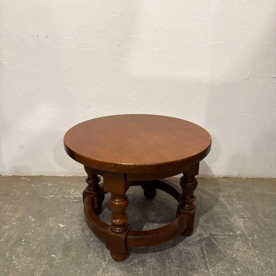 年末年始saleヴィンテージ　ラウンド　コーヒーテーブル