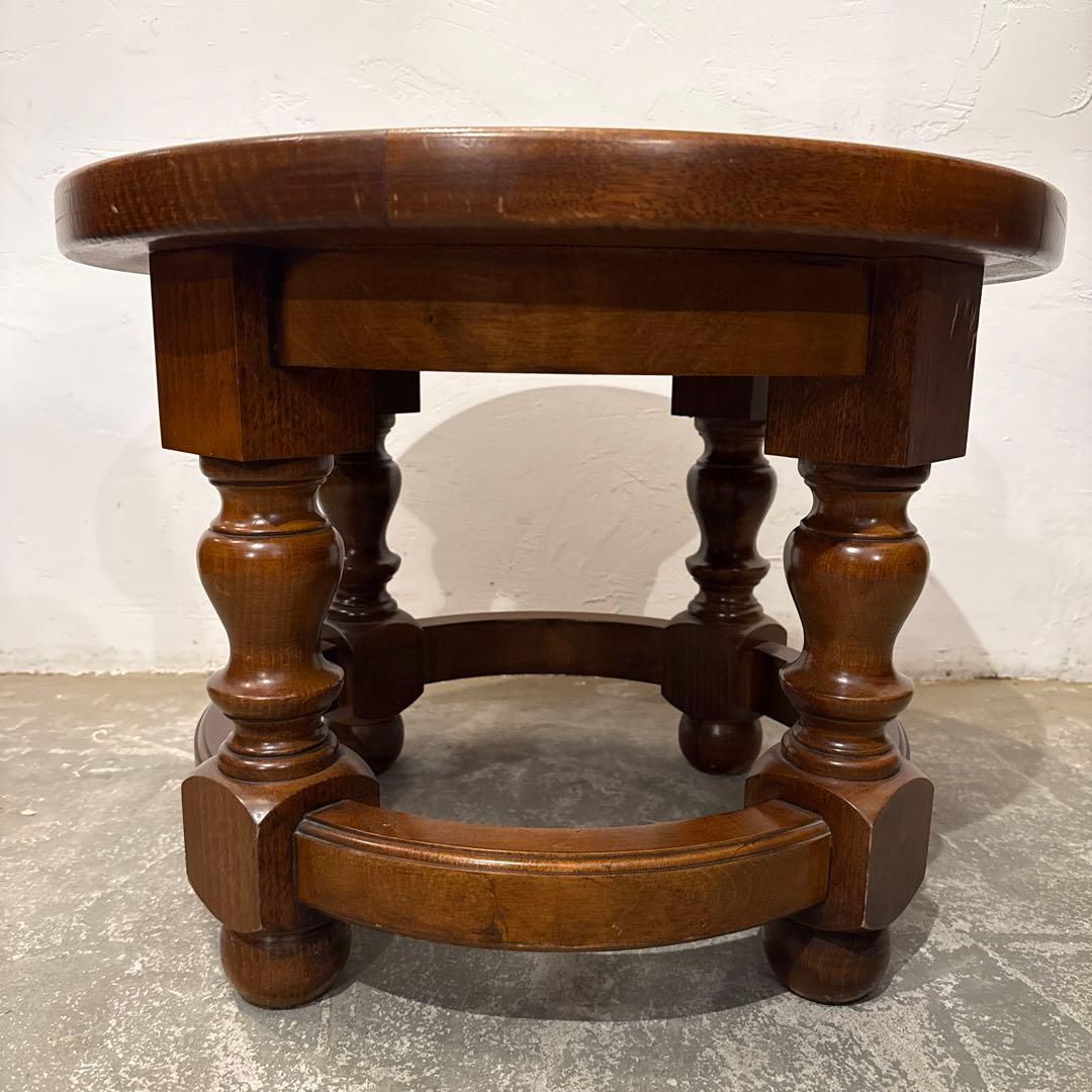 年末年始saleヴィンテージ　ラウンド　コーヒーテーブル