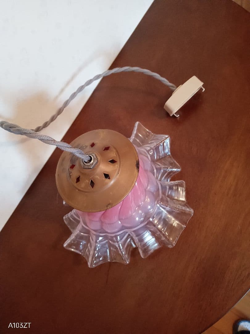 アンティーク ガラスシェード 吊り下げ照明 ペンダントライト 天井照明