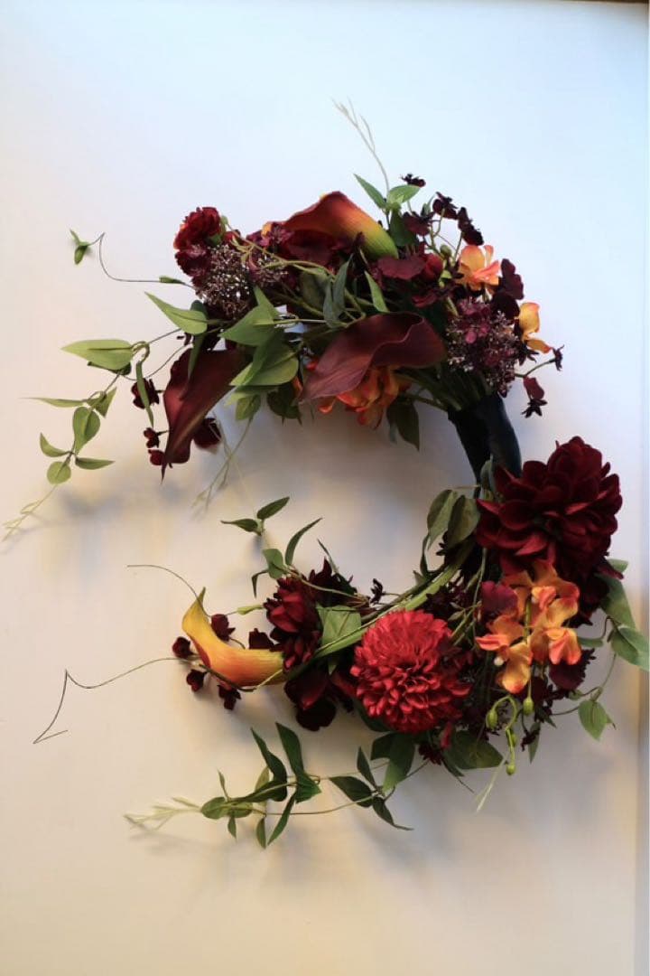 アーティフィシャルフラワーブーケ　ウェディングブーケ　バレリーナブーケ　結婚式