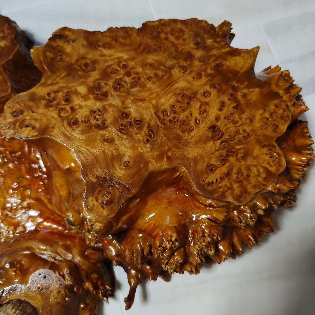 最高品質　天然木　玉杢　瘤　原木　盆栽台　花台