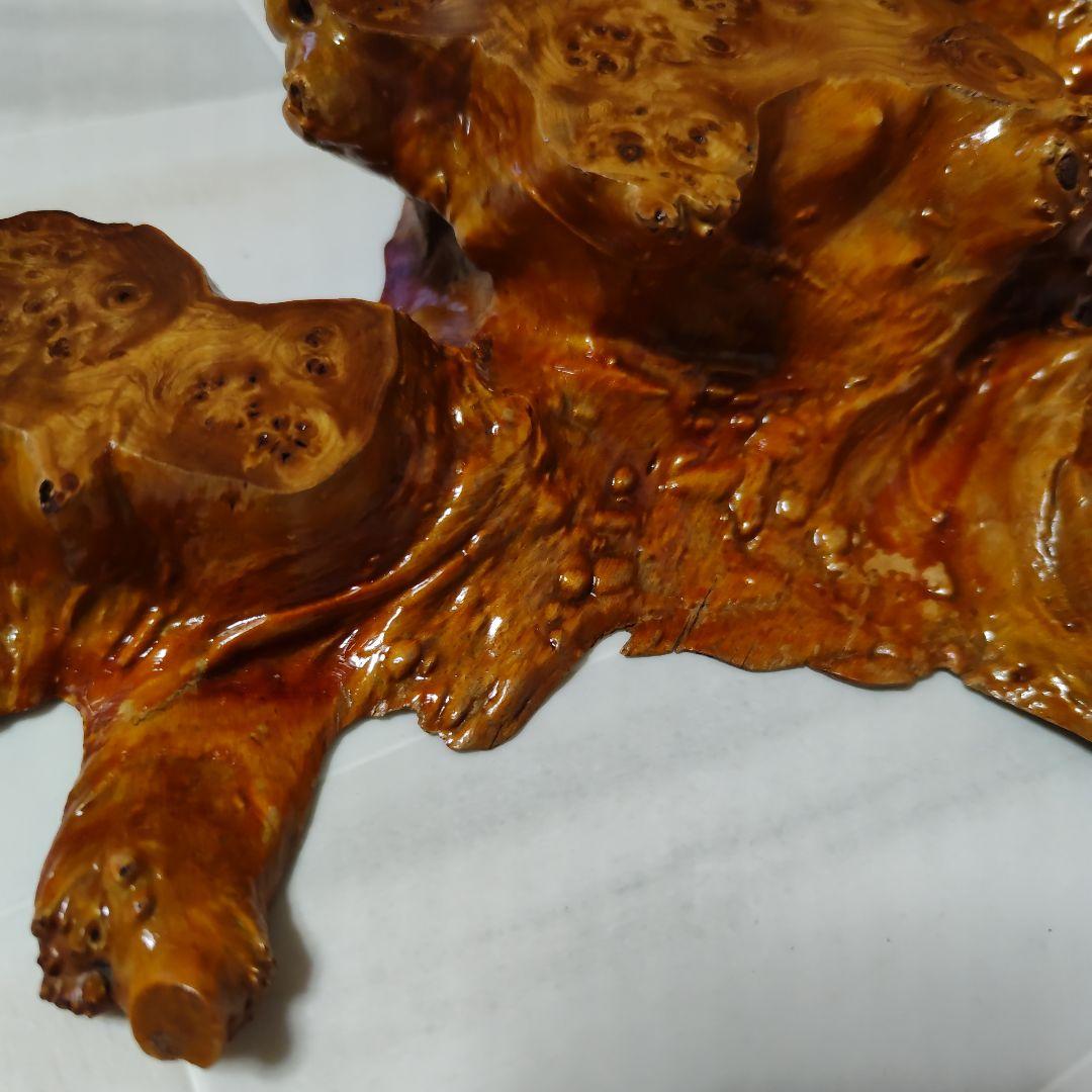 最高品質　天然木　玉杢　瘤　原木　盆栽台　花台