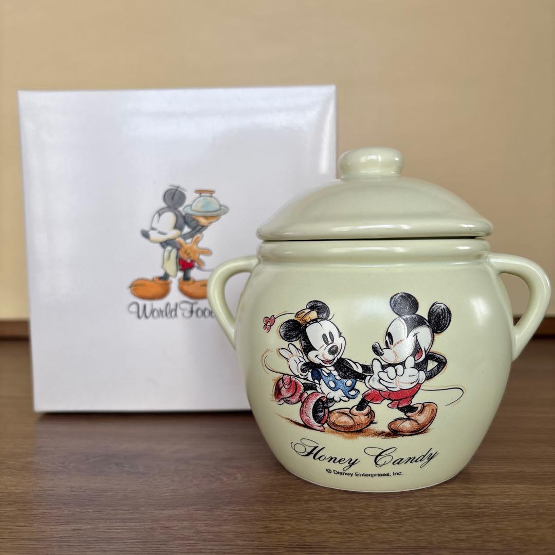 ディズニー ミッキー & ミニー 陶器製 ポット - メルカリ