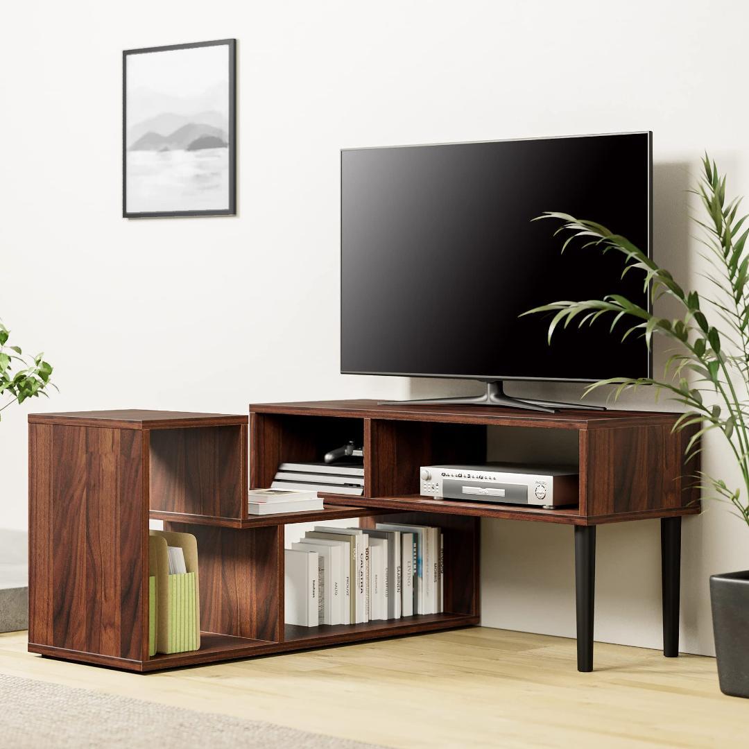 自在伸縮テレビボード 収納付 103150cm 50インチ対応 角度調整