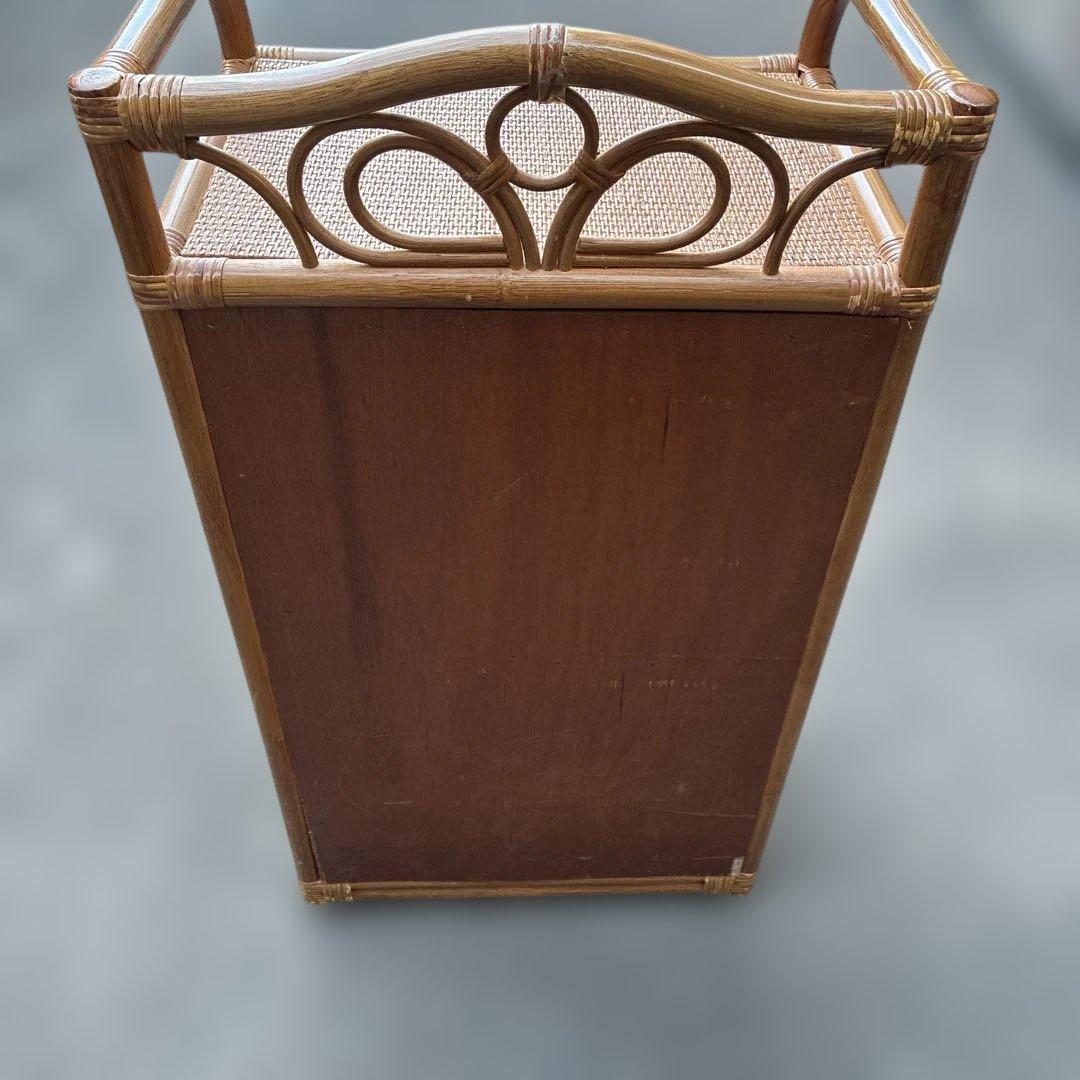 レトロ家具】ラタン 籐製 5段チェスト 収納棚 約H93.5 W49cm - メルカリ