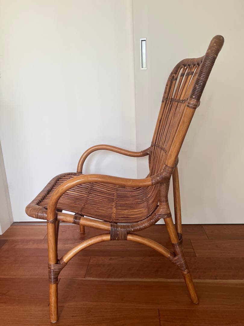 ラタンチェア　ヴィンテージ　フレンチ　レトロ　アンティーク
