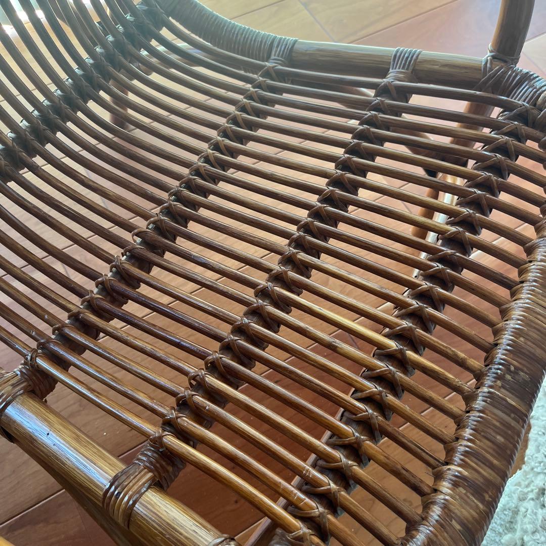 ラタンチェア　ヴィンテージ　フレンチ　レトロ　アンティーク