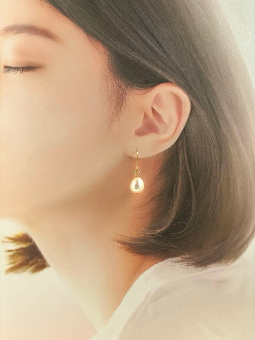 No.1661 一粒パールのピアス　一粒パールのイヤリング　ハンドメイドピアス