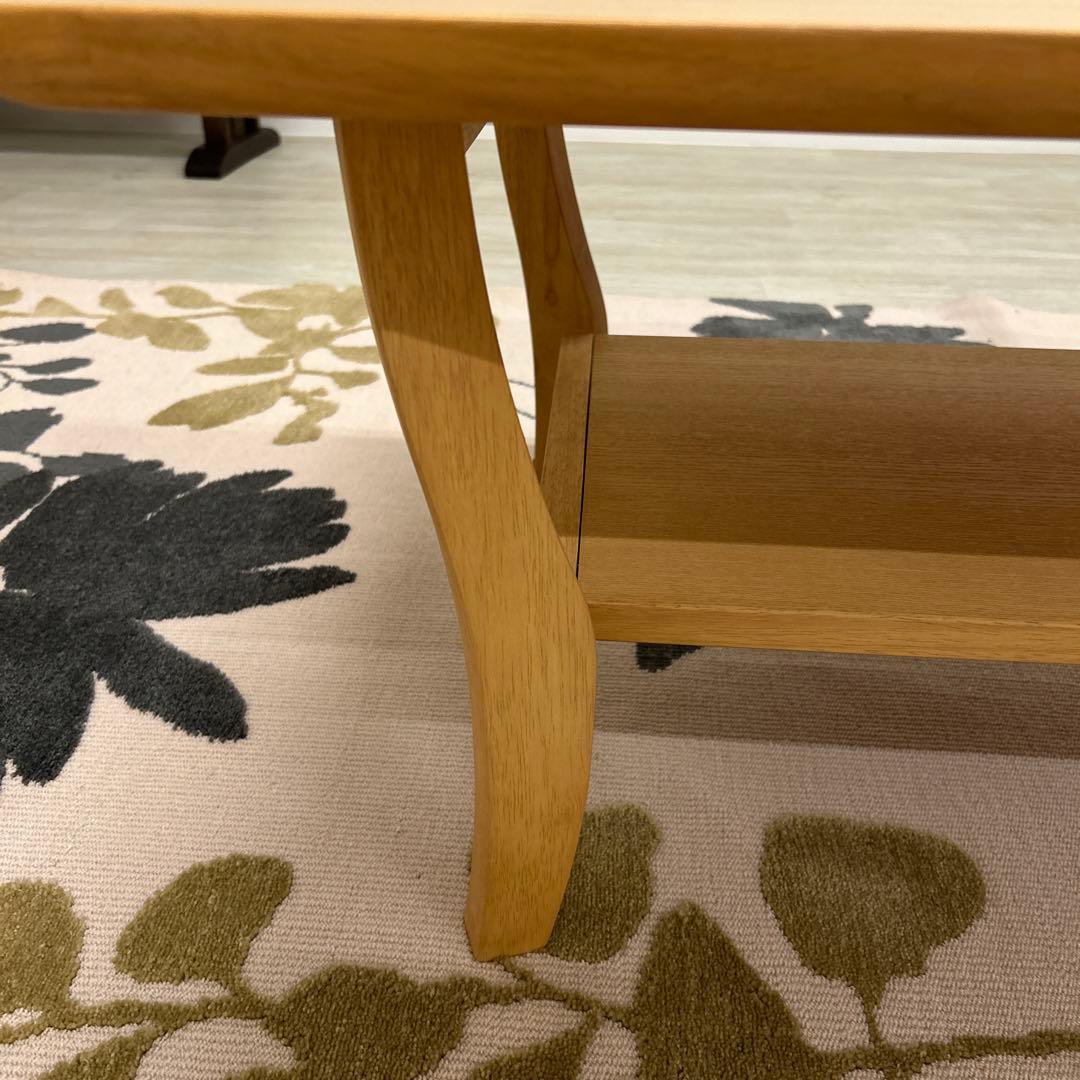 リビングテーブル センターテーブル コーヒーテーブル 北欧風 曲線脚 シンプル