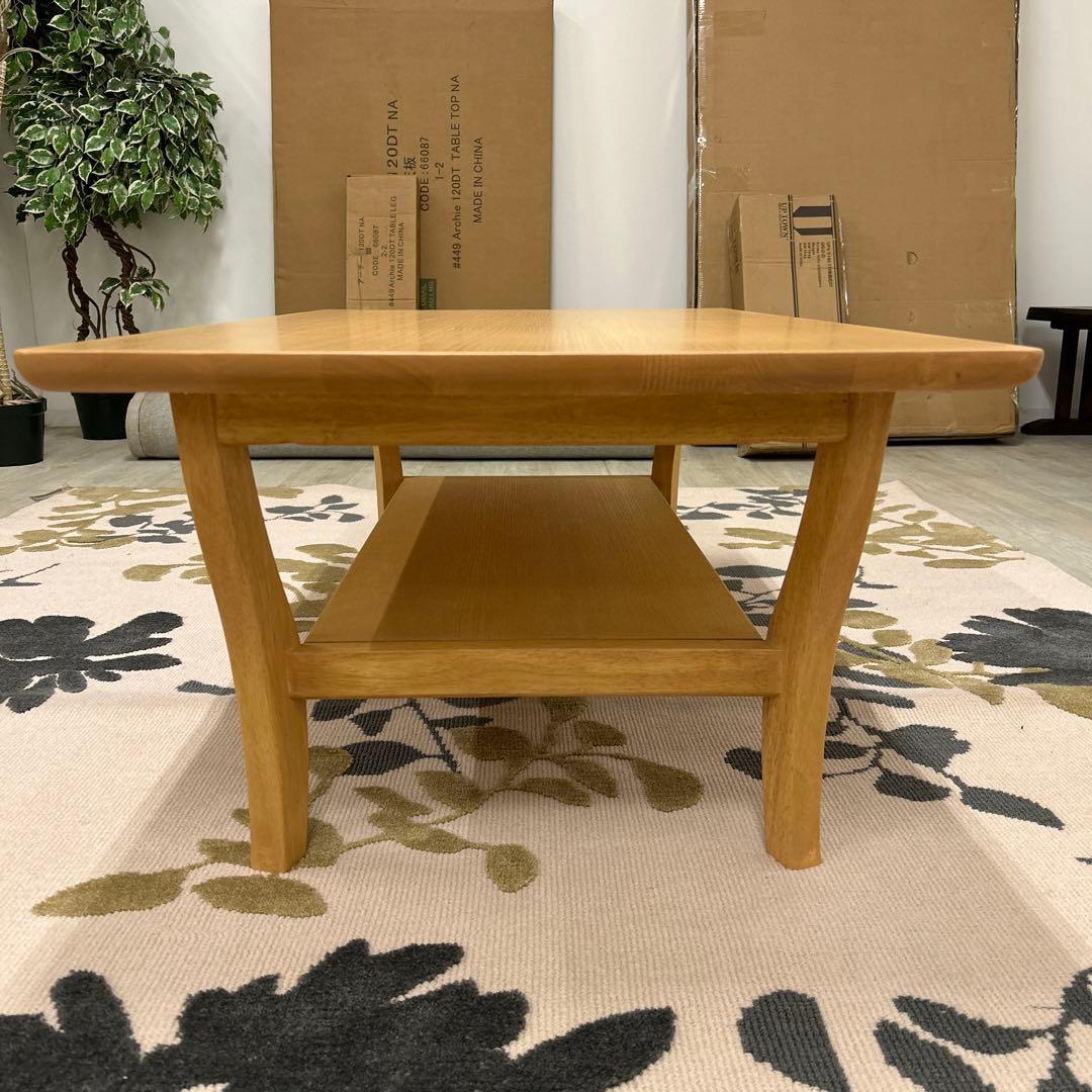 リビングテーブル センターテーブル コーヒーテーブル 北欧風 曲線脚 シンプル