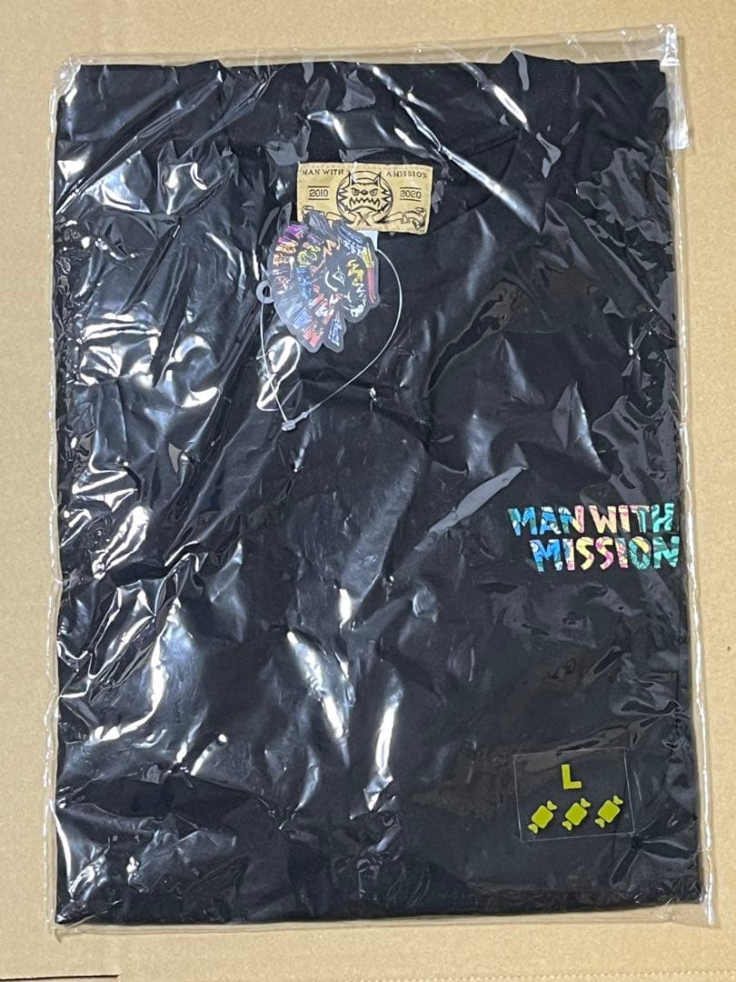 新品未開封 マンウィズ 10周年 メモリアルTシャツ サイズL