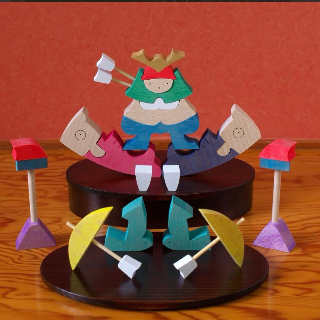 小黒三郎　五月人形　楕円鯉武者　美品　子供の日