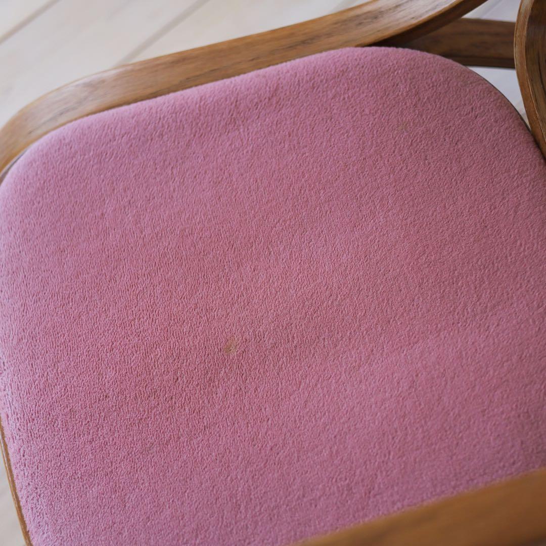 【ヴィンテージ】曲木 ロッキングチェア / ピンククッション