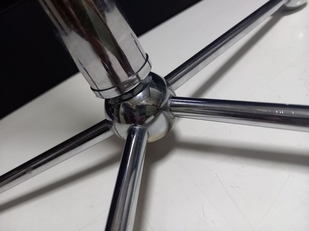 1980's　スペースエイジ　アイアン　メタル　トリプル　ハンガー　ポール