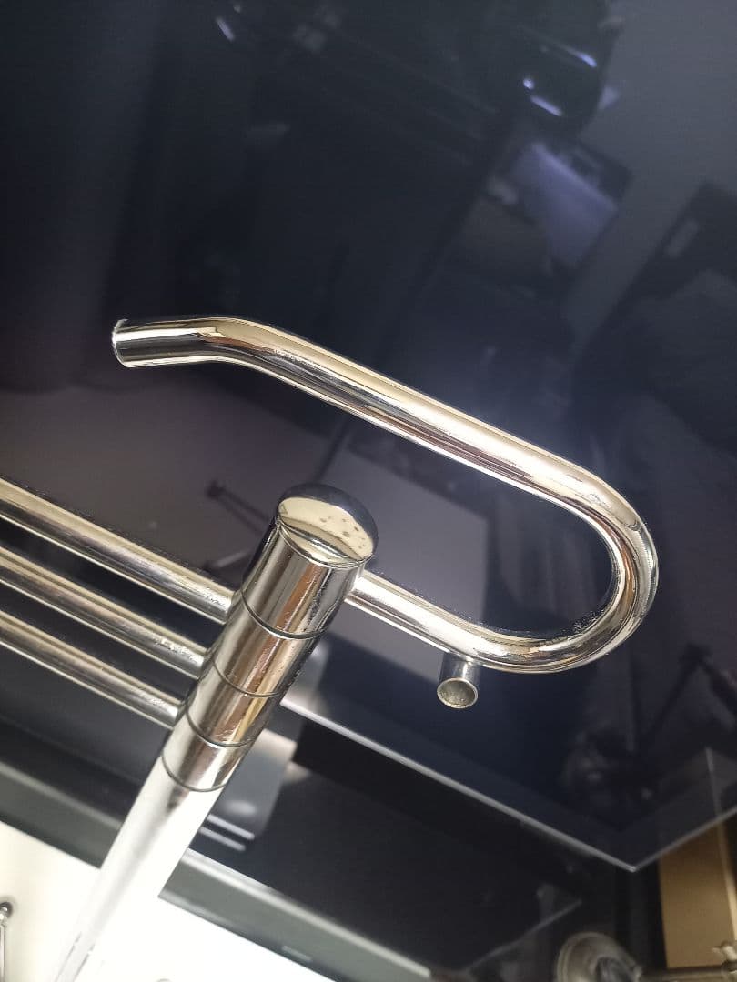 1980's　スペースエイジ　アイアン　メタル　トリプル　ハンガー　ポール