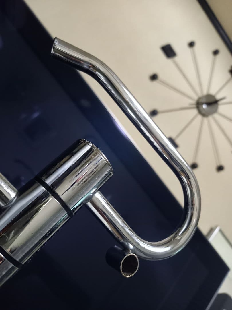 1980's　スペースエイジ　アイアン　メタル　トリプル　ハンガー　ポール