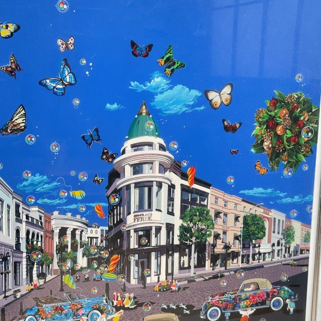 真作保証】ヒロヤマガタ シルクスクリーン「ビバリーヒルズ