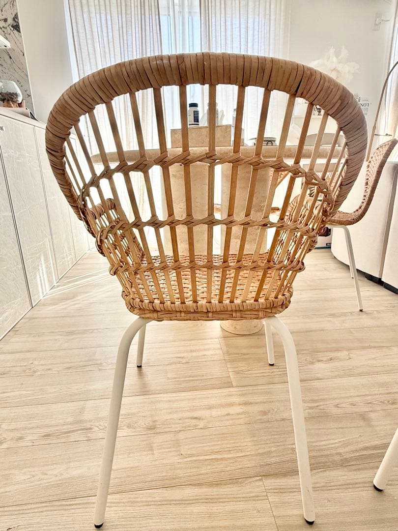 IKEA NILSOVE イケアニルソーヴェ2脚セット　ラタンチェア