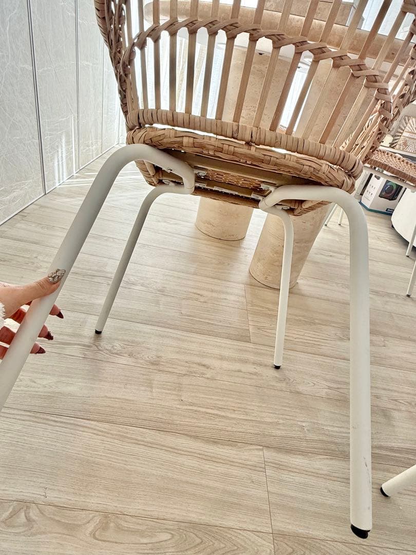 IKEA NILSOVE イケアニルソーヴェ2脚セット　ラタンチェア