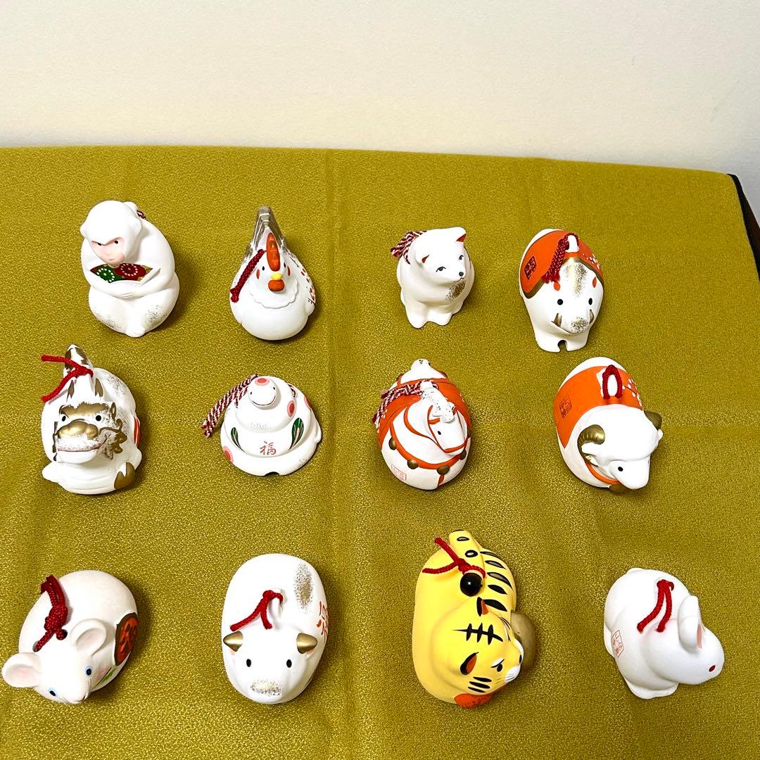 干支の陶器置物 12体セット 12支 土鈴 干支 - メルカリ