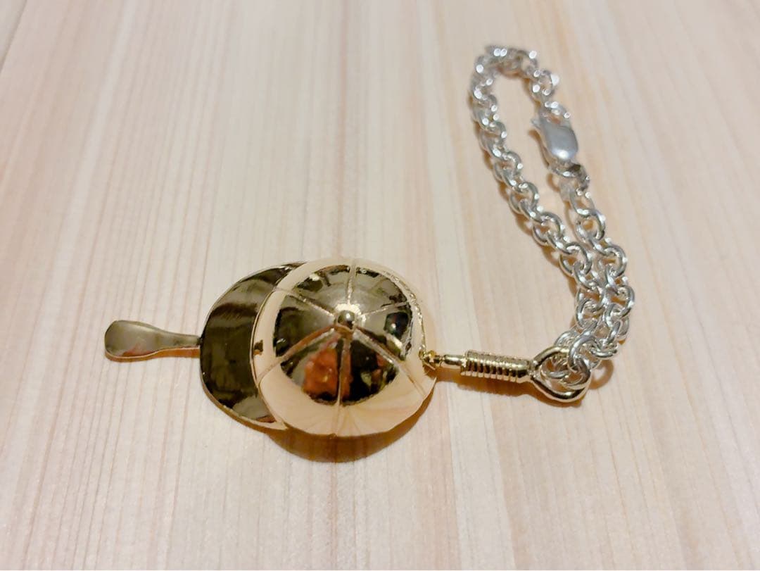 イタリア製・純銀＋24金メッキ(ヴェルメイユ加工)キーチェーン : ヴィンテージ