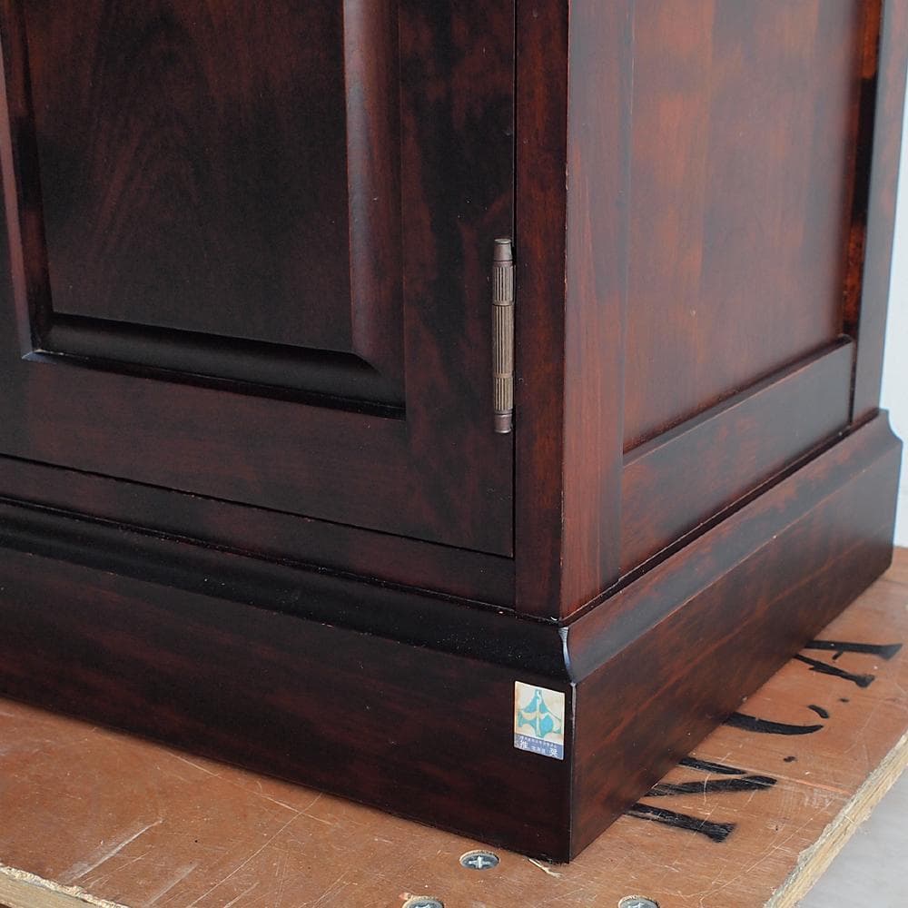 和光 神居民芸 樺材 ガラスキャビネット 食器棚 カップボード ZR24008