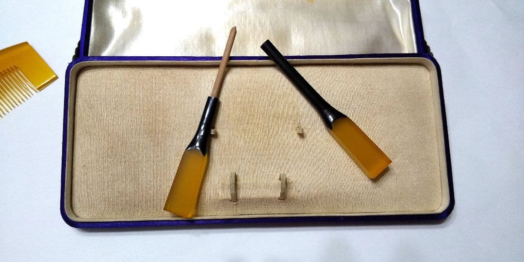 貴重な白鼈甲 かんざしセット☆本物 - メルカリ