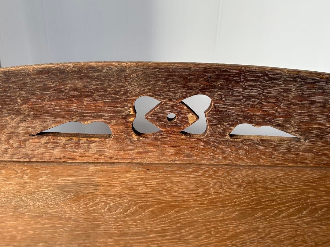 木製収納棚　5段　楔式本棚　食器棚　オープンラック　古家具　古道具　アンティーク