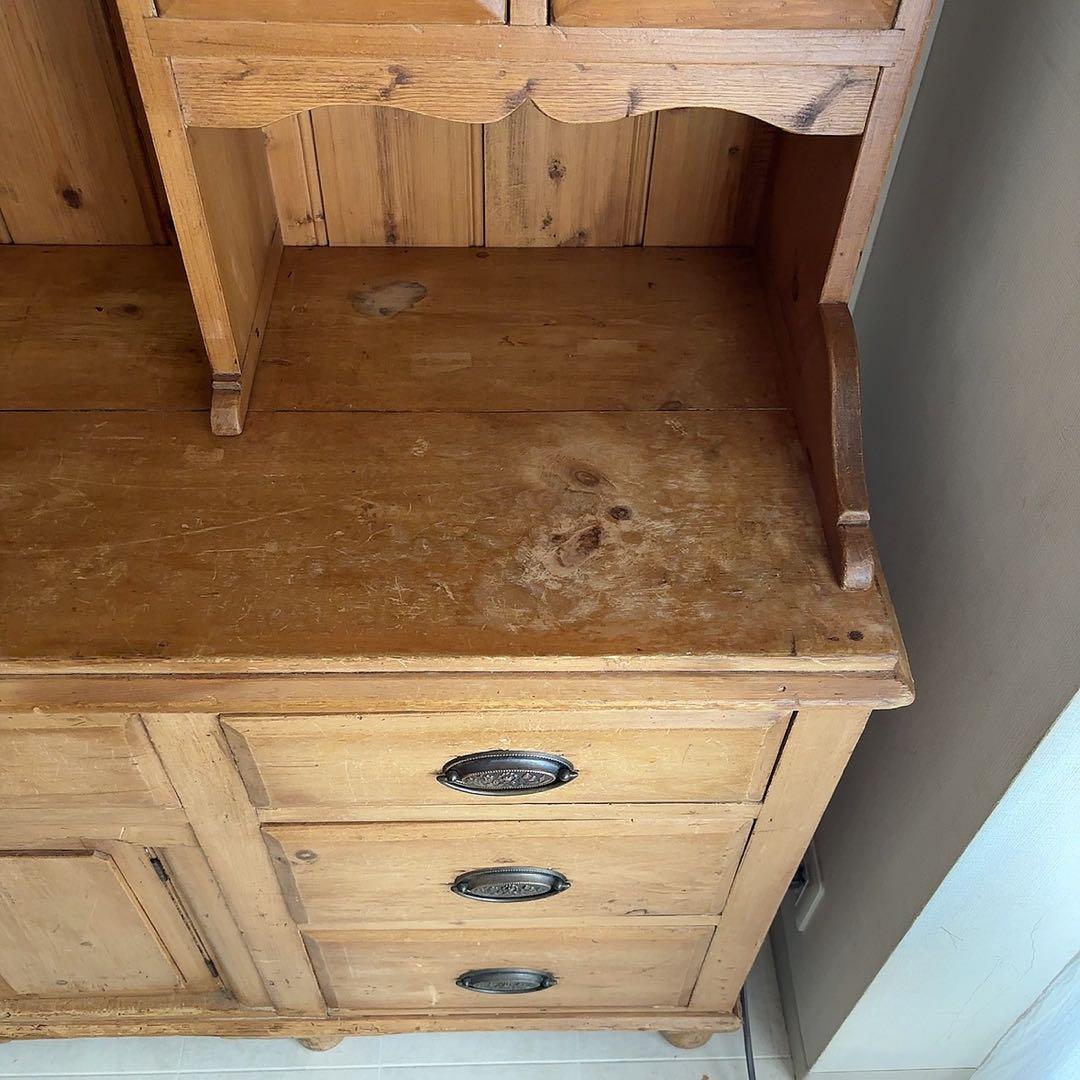 イギリス　アンティーク　シェルフ　サイドボード　キャビネット　英国　カップボード