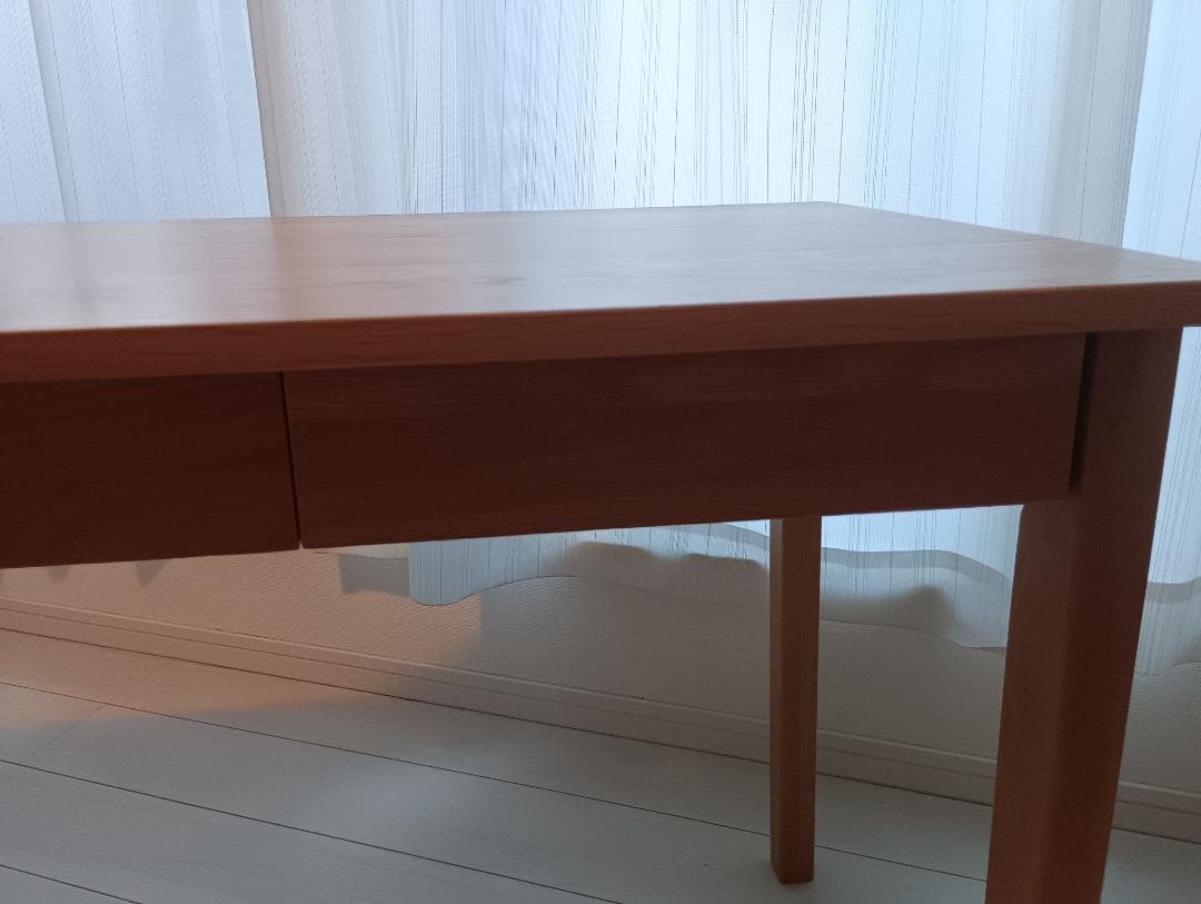 【値下げ】直接引き取りのみ　無印良品 無垢材 木製デスク オーク材 事務学習机