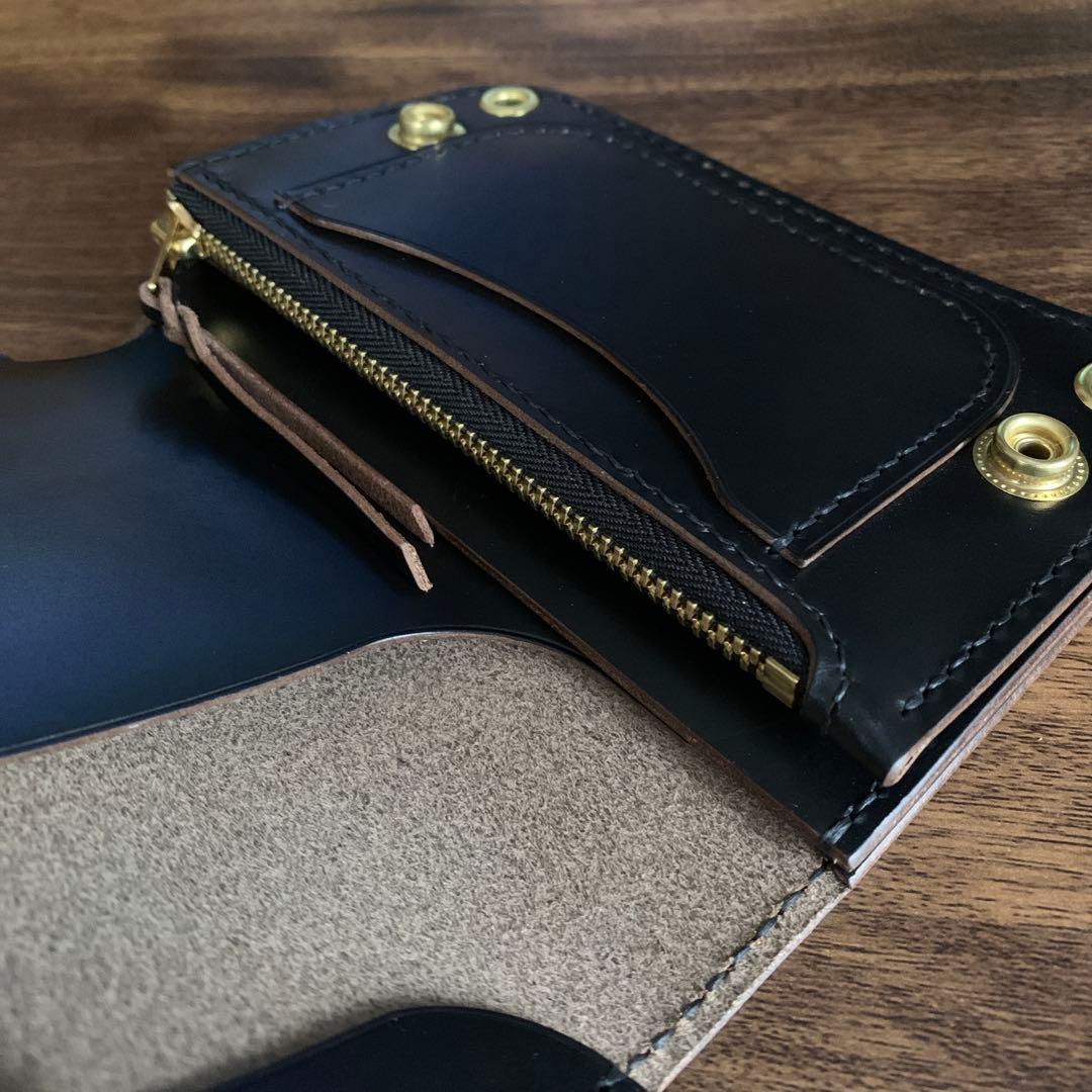 トラッカーウォレット　ミドル　クロムエクセル　lefty仕様