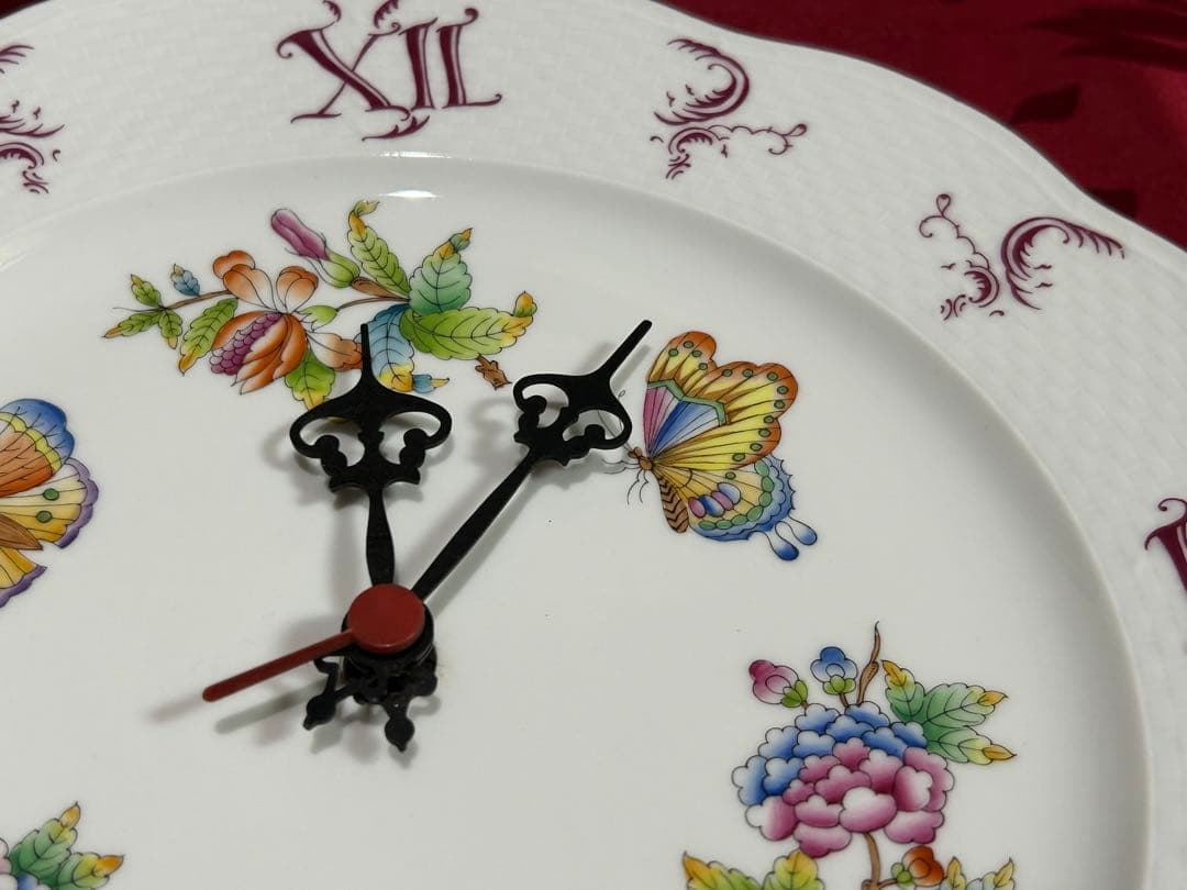 ヘレンド　ウォールクロック　壁掛け時計　ヴィクトリアプレーン　ジャンク