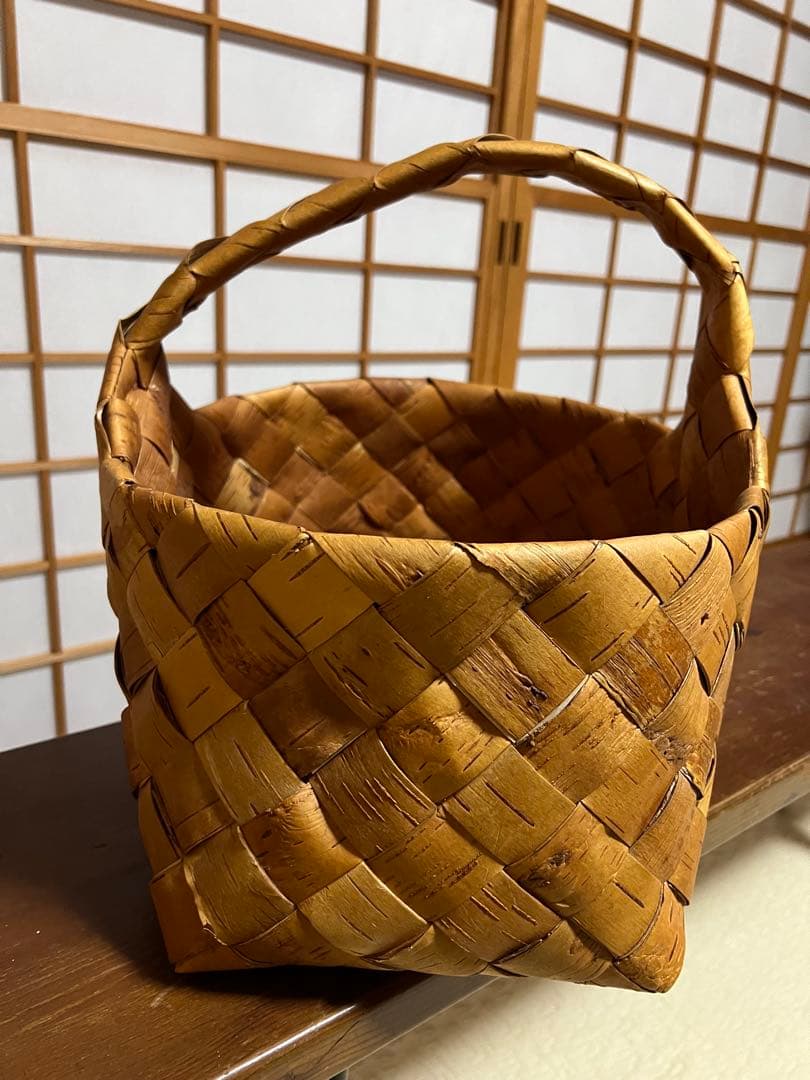 白樺　カゴ　北欧