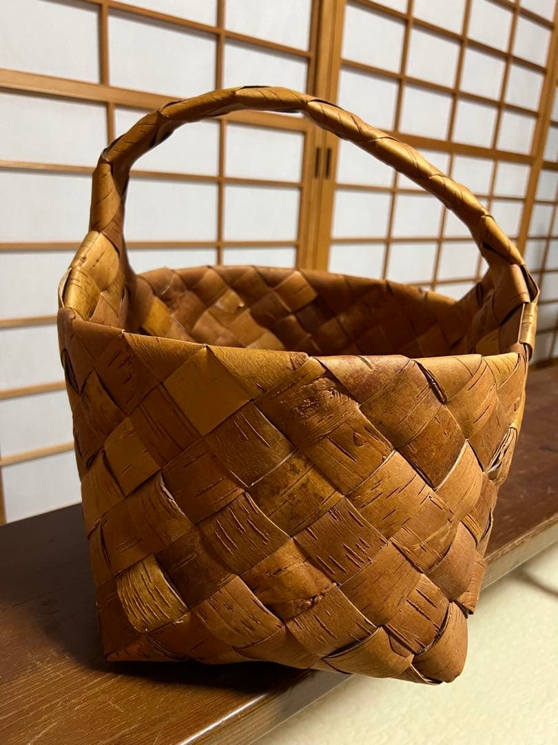 白樺　カゴ　北欧