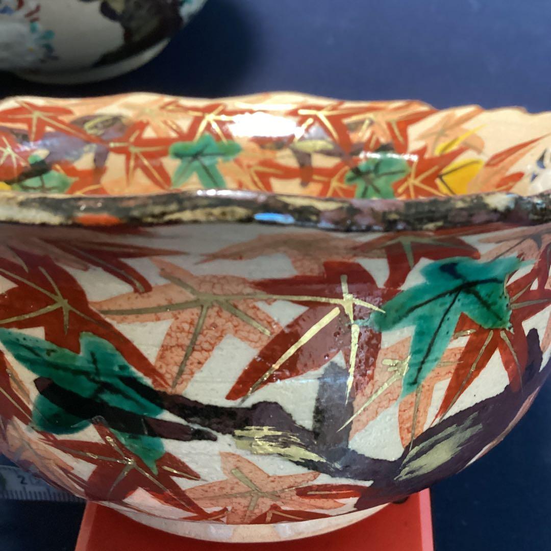 京焼乾山写雲錦平向付10客　　新品未使用