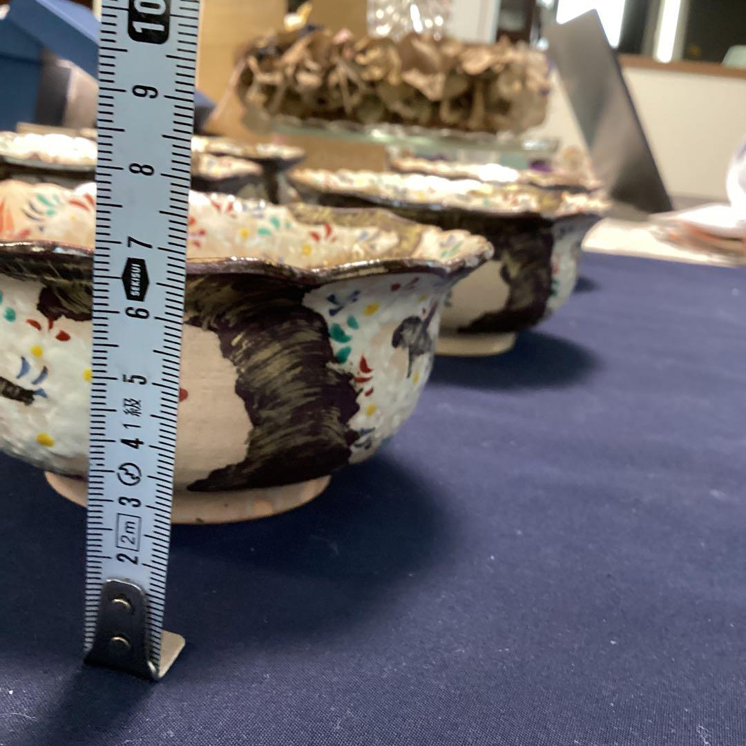 京焼乾山写雲錦平向付10客　　新品未使用