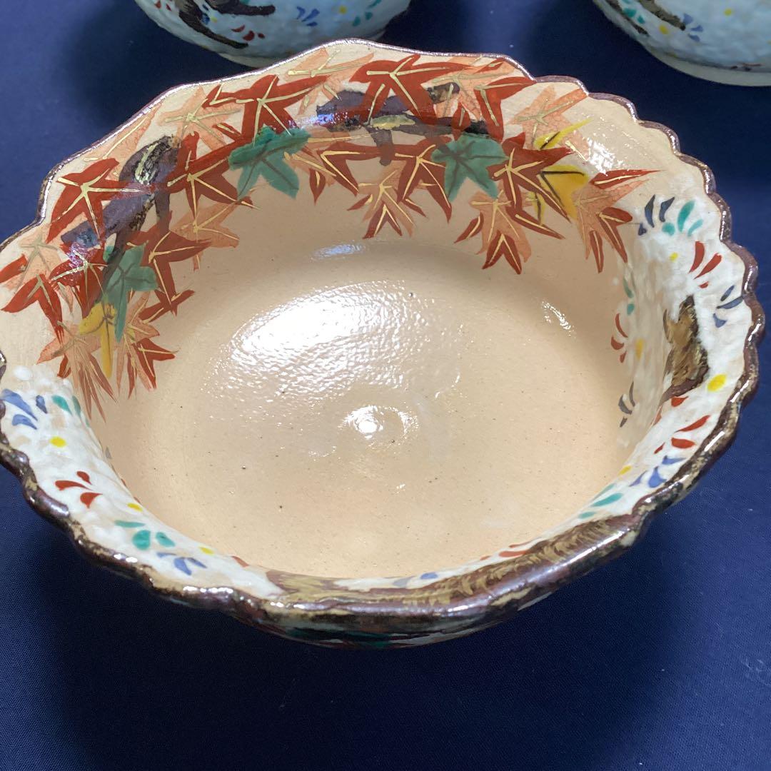 京焼乾山写雲錦平向付10客　　新品未使用