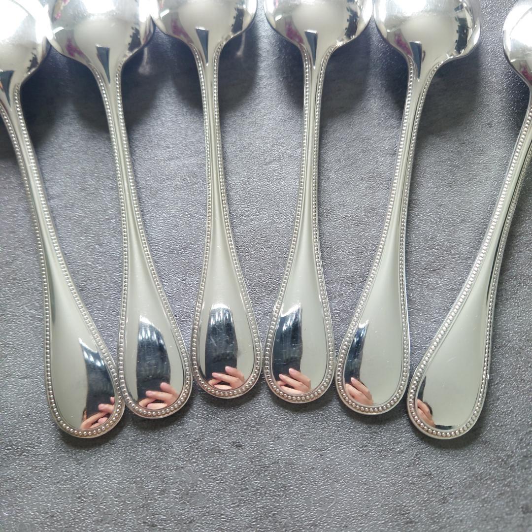 美品 クリストフル パール コーヒースプーン 6点