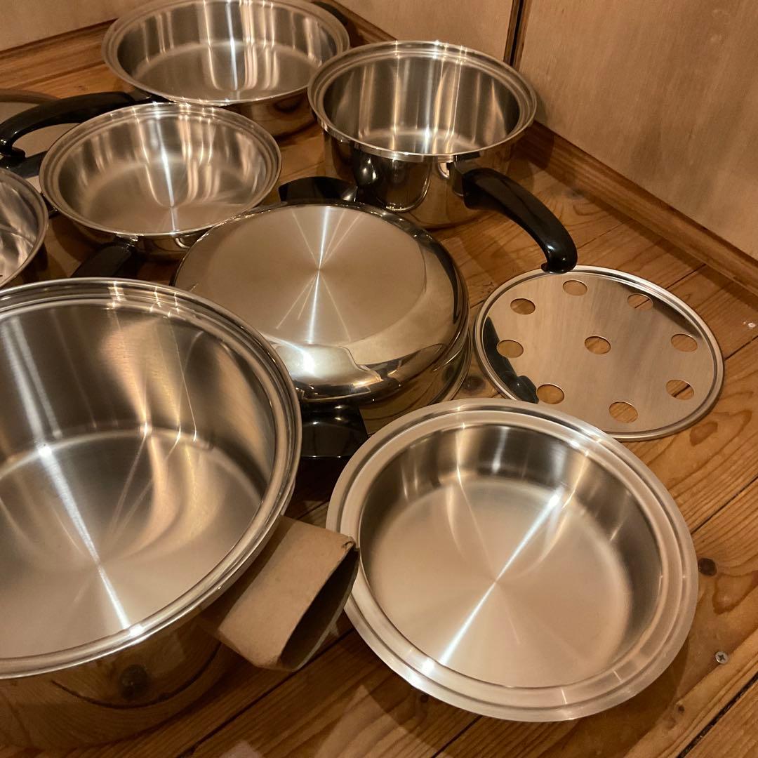 新品！高級 鍋 フライパン シール オ マティック USA ステンレス 無水鍋