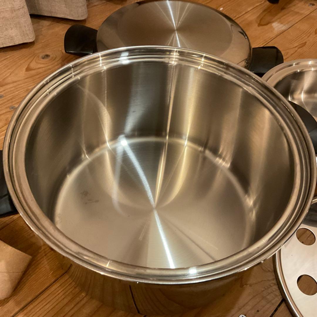 新品！高級 鍋 フライパン シール オ マティック USA ステンレス 無水鍋