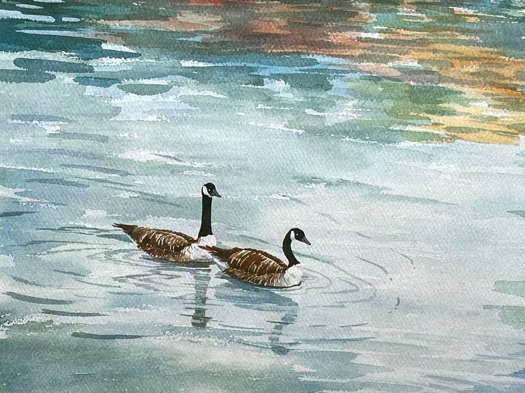 真作保証 ラルフ・ファーマンスキ 「autumn Golf」 リトグラフ 良品