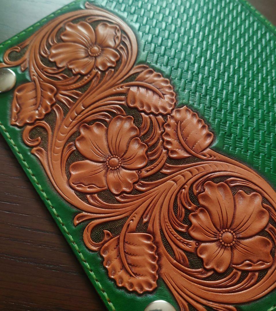 バイカーズ　トラッカーウォレット　カービングウォレット